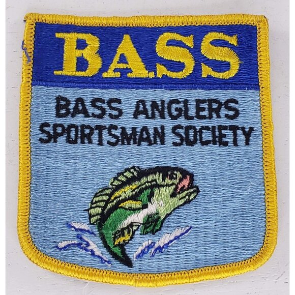 Bass Anglers Sportsman Society Patch Vintage - Picture 1 of 2